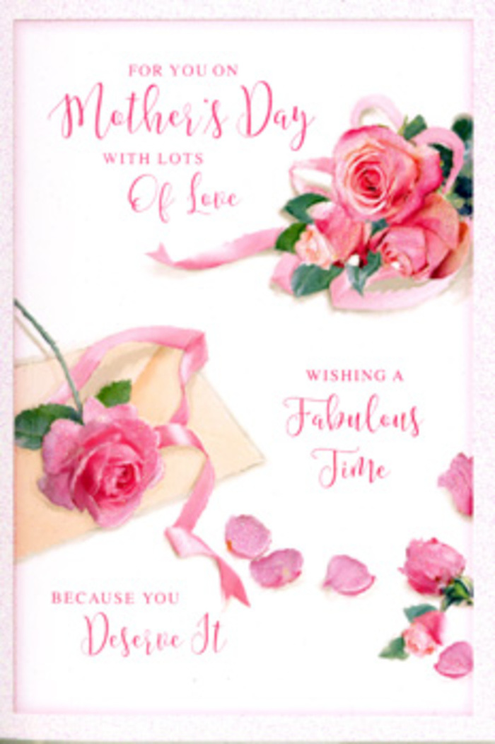 In this image, a Mother's Day card is styled to look like a miniature rose garden laid flat, the kind of gentle, romantic design a florist familiar with West Green's quiet residential streets might choose for a customer wanting something truly tender. The background is a soft, luminous white that lets every shade of pink stand out clearly. Along one side and drifting into the centre, clusters of pink roses bloom at different stages-some tightly cupped, others fully open with layered petals curling outward like soft fabric. The colours move from pale, almost white blush at the outer edges to deeper pinks near the heart of the blooms, giving depth and richness, like a mixed rose bundle from a local market stall off West Green Road. Around the main clusters, individual petals are scattered, each one delicately shaped and gently shadowed, so they seem to rest lightly on the card rather than lying flat. These scattered petals introduce a sense of movement and memory, as though the roses have just been touched or rearranged. In the central space, a hand-lettered Mother's Day message flows in elegant, looping script, the lettering slightly raised in appearance, catching light that suggests the texture of quality card stock. The light is soft and even, reminiscent of a calm morning in nearby Chestnuts Park, with no harsh glare to distract from the floral artistry. Together, the roses, petals, and heartfelt words create a card that feels like a companion to a fresh bouquet delivered locally-a quiet, enduring tribute to a mother's love rooted in the gentle charm of North London.