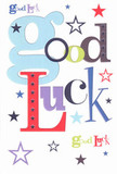 The uplifting spirit of encouragement radiates from this charming good luck card, where 'Good Luck' appears in a playful parade of fonts and a bright spectrum of colours. Large, pastel-blue letters partner with deep reds, organic greens, and smooth purples, as if an artist carefully blended their palette right in a West Green studio. Navy, soft lilac, and zesty lime stars are scattered with whimsy over a pure white surface, evoking the magic of clear night skies above Downhills Park. Though the card is flat and elegant, the premium cardstock invites a tactile caress, reminiscent of the sensation when unwrapping fresh flowers from West Green Florist. It feels like a card you'd tuck into the palm of someone facing a new chapter-a job interview nearby, the first day at a school on Green Lanes, or a friend preparing for an audition-with heartfelt optimism and local warmth. This design carries more than just a wish; it's a small piece of art, alive with hope, support, and the joyful belief that good fortune begins right here in West Green.